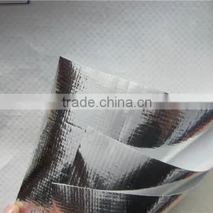 High Quality Alumium Tarpaulin, Aluminum Foil Coated Fabric, Cheap Waterproof Tarp thumbnail-4