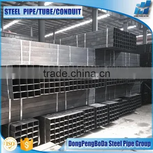 40*60*1.7mm Square Steel Pipes Tubes Hollow Section Black Pipe thumbnail-2