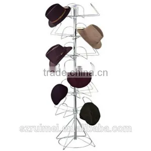 Floor Stand Hat Display Stand / Commercial Hat Display Shelf / Hat Display Rack thumbnail-1