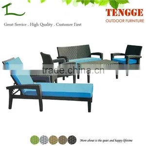 YH-8035 Outdoor Rattan Lounger Set and Sunbed thumbnail-1