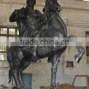 Garden Life Size Casting Bronze Warrior Statues thumbnail-1