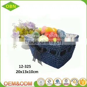 Wholesale Colorful Cheap Mini Woven Crochet Basket thumbnail-1