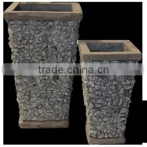 Lightcement Concrete Pots and Planters With Slate for Flower and Garden thumbnail-1