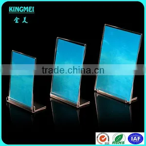 KM-VP26 Customized Clear L Shape Acrylic 2 x 6 Photo Booth Strip Frames for Wedding thumbnail-1