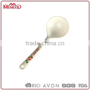 100% Melamine Chef Used Long Handle White Color Tasting Spoon thumbnail-2