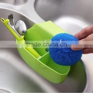 Plastic Hanging Sink Drain Basket for Kitchen Withstrong Sucker thumbnail-1