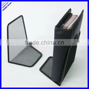 Sturdy Wire Black Metal Mesh Bookend,book Holder Stand thumbnail-1