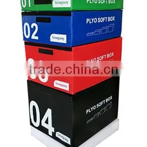 OEM Sport Gym Equipment Custom Logo Fitness Soft Foam Plyo Box thumbnail-1