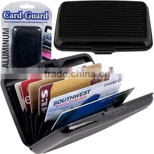 Aluminum RFID Blocking Credit Card Holder Case Aluminum Wallet thumbnail-4