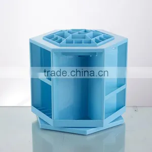 High Quality ABS Big Rotatable Cosmetics Display Shelf Wholesale thumbnail-2