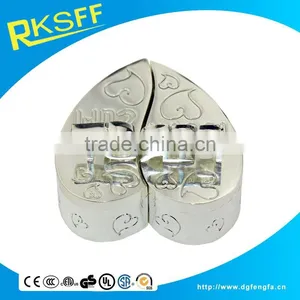 Metal Letter Heart Shape Baby First Tooth & Curl Box thumbnail-3