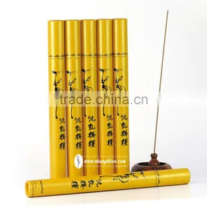 Agarwood Incense Without Sticks in Yellow Cylinders - 100% Agarwood Powder thumbnail-1