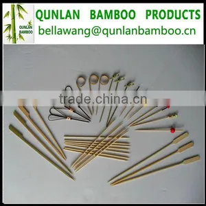 Mini Fruit/Salad Pick Skewer Sticks Eco-friendly Bamboo Material thumbnail-2