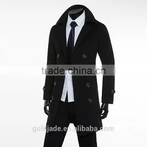 Manufactorying Winter 2016 Man New Fashion Woollen Coat Thermal Man Long Trench Coat thumbnail-1