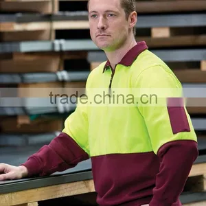 Custom Contrast Colors for Safety Hoodies Workwear Uniform Mens hi Vis Pullover thumbnail-2