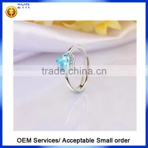 2016 Popular Trendy Jewelry Bridal Wedding Created Aquarine 925 Sterling Silver Necklace Earring Jewelry Sets thumbnail-2