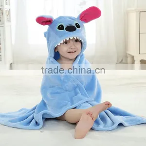 Wholesale Custom Plain Kids Hooded Poncho Towels thumbnail-1
