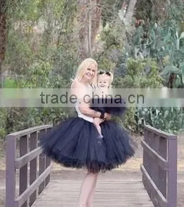 Tulle Mother Daughter Clothing New Design Ladys Frock Tutu Dresses Kids Mom And Daughter Dress Matching thumbnail-4
