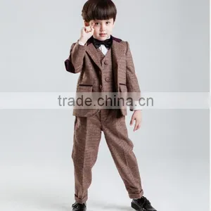Handsome Fashion Woolen Material High Quality Boy Suit thumbnail-1