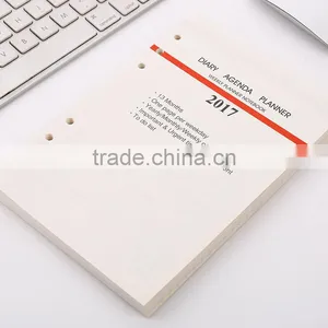 2017 A5 Beige Woodfree Paper Inner Page 6 Holes Replaceable Internal Page Filler Papers thumbnail-1