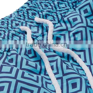 Hot Sale Soft Breathable Mens Swimming Boxer Short Mid-Length Printed Swim Shorts thumbnail-3