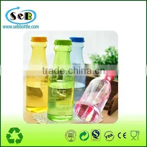 Fashion Portable Clear Water Bottle, Sport Plastic Fruit Juice Water Cup 500ML thumbnail-1