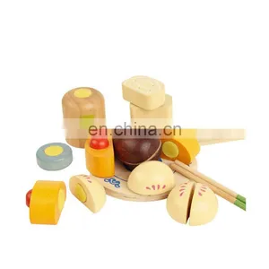 Montessori Educational Early Learning Solid Wooden Assorted Food Play Set With High Quality thumbnail-1