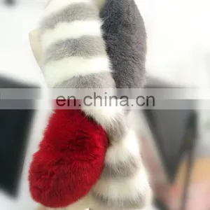 Fashion Top Quality Women Winter New Style Cheap Ladies Fox Fur Warm Scarf thumbnail-1