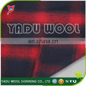 2017 Classic Design Wholesale High Quality Printed and Dyed Wool and Polyester Twill Winter Fashion Overcoat Plaid Tartan Fabric thumbnail-1