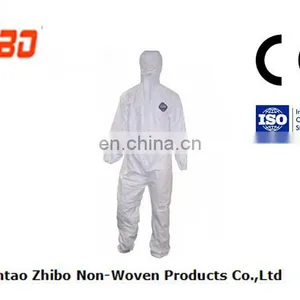 Disposable SF/Microporous Protective Safety Coverall With Hood thumbnail-2