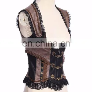 Steam Punk Open Bust Top Corset thumbnail-1