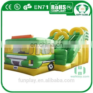 HI Hot Custom PVC Car Kids Inflatable Slide Bouncy for Sale thumbnail-1