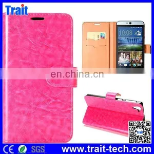Crazy Horse Pattern Wallet Style Magnetic Flip Stand PC PU Leather Case for HTC Desire 826 thumbnail-1