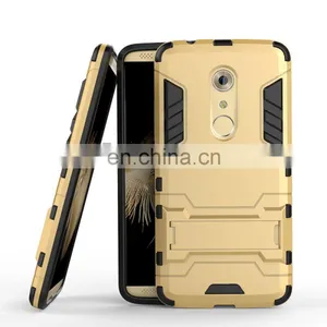 Detachable 2 in 1 With Stand Hybrid Hard PC + Black TPU Back Cover Case for ZTE Axon 7 thumbnail-5