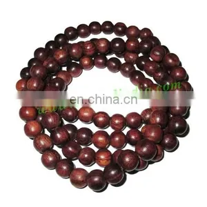Rosewood Beads String (mala) Made of Fine Quality Handmade 10mm Round Rosewood Beads thumbnail-1