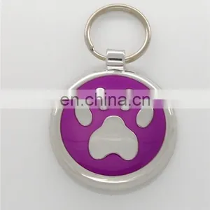 Gift Item Custom Round Dog Tag With Ring thumbnail-3