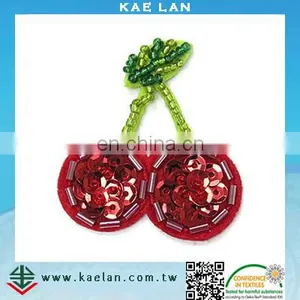Custom Heart Shape Design Sequin Embroidery Patch thumbnail-5