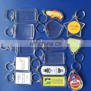 Custom Printed Acrylic Keychain With Paper Printed Photo Inserted thumbnail-3