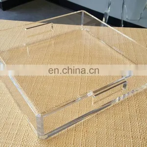 Acrylic Lucite Tray, Acrylic Lucite Serving Tray, Acrylic Gift Ideas thumbnail-2