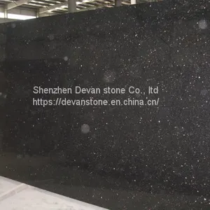 Black Galaxy Granite Kitchen Countertops Floor Tiles Wall Tiles thumbnail-5