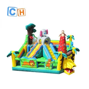 CH Funny Inflatable Bouncer Combo Commercial Inflatable Playground With Slide thumbnail-1