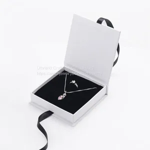 Factory Wholesale Customization Pearl Necklace Jewelry Box Jewelry Ring Necklace and Bracelet Packaging Box thumbnail-3