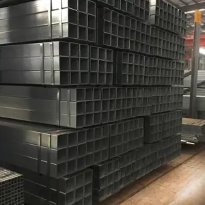 Building Material Mill Black Steel Square Tube Carbon Steel Square Pipe/Rectangular Hollow Section thumbnail-1