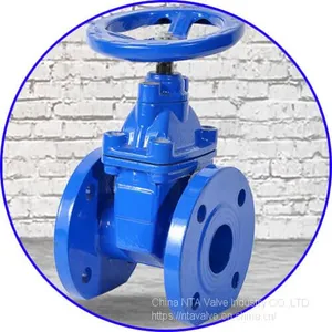 PN10 PN16 Z45X BS5163 Soft Seal Flange Ductile Iron Gate Valve thumbnail-1