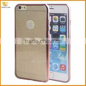 Wholesale Plating Transparent Tpu Soft Case for Iphone 6 thumbnail-3