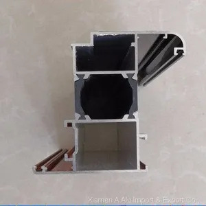 55 De-bridged Aluminum Flat Window Aluminum Profile Door and Window Aluminium Section thumbnail-4