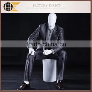 Faceless Male Sitting Mannequin GZM-04EGW thumbnail-2