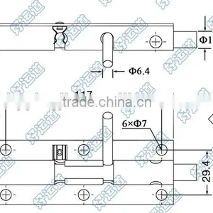 02420 Steel Bolt Lathces Trailer Parts Trailer Hardware thumbnail-2