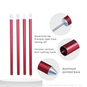 Lightweight Aluminium Poles For Tents ,Oxidation Color Surface of Aluminium Tent Pole Tent Accessories thumbnail-2