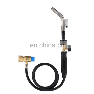 SC-010 Dual-Tip Flame Tube Self-ignition Mapp Gas Welding Hand Torch With Valve and 1.5M Hose HVAC thumbnail-1